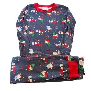Hanna Andersson Christmas Pajamas Santa Pajama Set Size 130 (US 8)